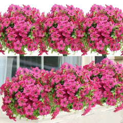 Artificial Flower Violet Eucalyptus Little Flower Arrangement