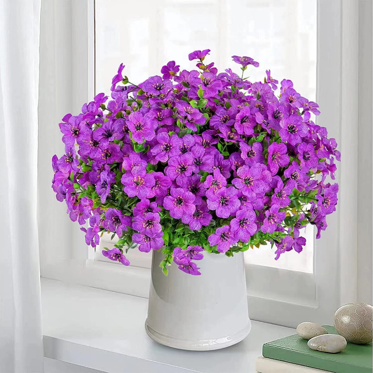 Artificial Flower Violet Eucalyptus Little Flower Arrangement